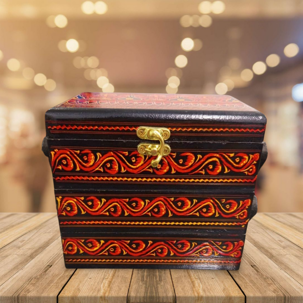 Three-Fold Naqshi Jewlery Box