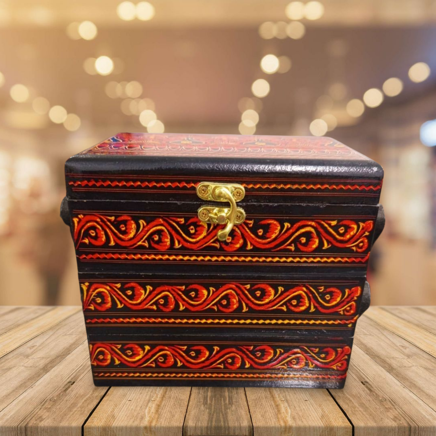 Three-Fold Naqshi Jewlery Box